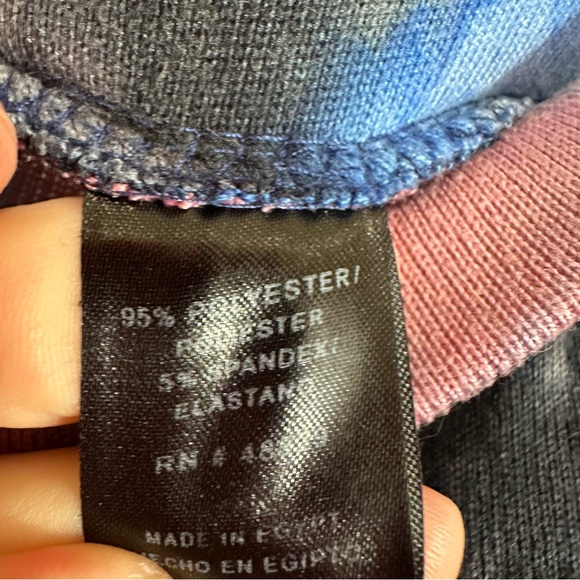 Love Womens 2-Piece Tie-Dye Sweatshirt & Jogger Set Pink/Blue/Black Medium - Picture 4 of 10